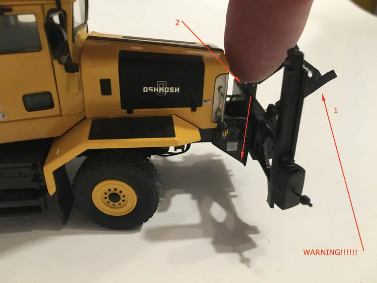 How to install: 1/50 - OneWay & Side wing Assembly OSHKOSH