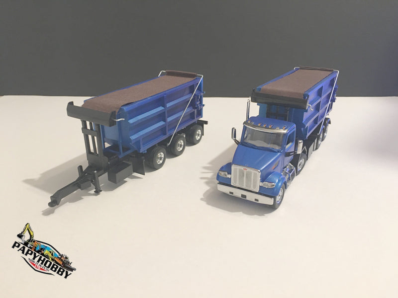 Chargez l'image dans la visionneuse de la galerie, PETERBILT - 1/50 - PETERBILT 12 WHEELS ROLL-OFF TRUCK W/