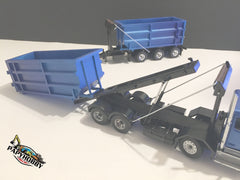 1/50 - Peterbilt 12 Wheels Roll-off Truck W/ Tri-axles Trailer