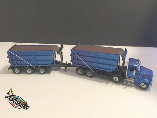 PETERBILT - 1/50 - PETERBILT 12 WHEELS ROLL-OFF TRUCK W/