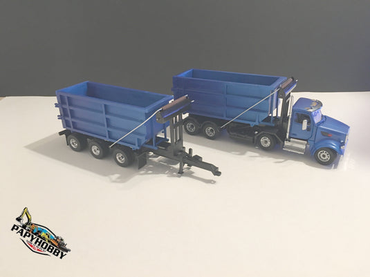PETERBILT - 1/50 - PETERBILT 12 WHEELS ROLL-OFF TRUCK W/