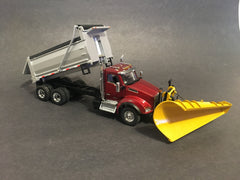 1/50 - Kenworth T880 Daycab (ruby Red) - Front Snowplow & Dumpbox