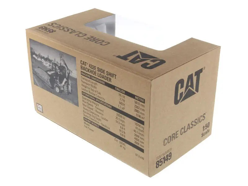 Load image into Gallery viewer, CAT - 1/50 - 432E SIDE SHIFT BACKHOE LOADER - DIECAST