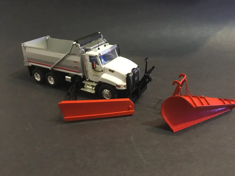 Load image into Gallery viewer, CAT - 1/50 - CAT 660 (WHITE) 10 WHEELERS SNOW EQUIPPED