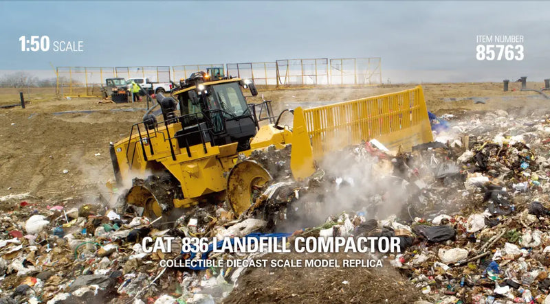 Chargez l'image dans la visionneuse de la galerie, CAT - 1/50 - 836 LANDFILL COMPACTOR - DIECAST | SCALE