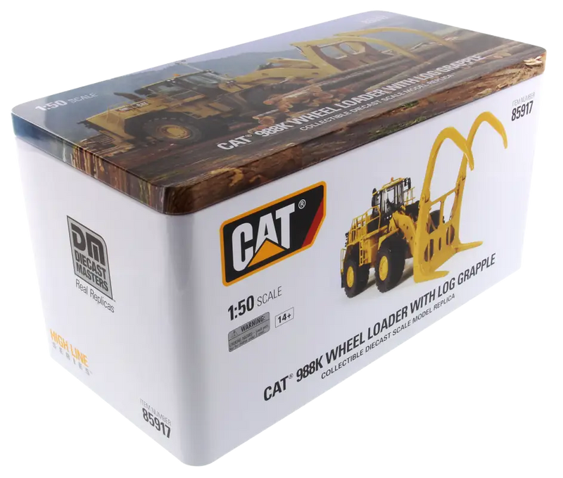 Chargez l'image dans la visionneuse de la galerie, CAT - 1/50 - 988K WHEEL LOADER WITH GRAPPLE - DIECAST