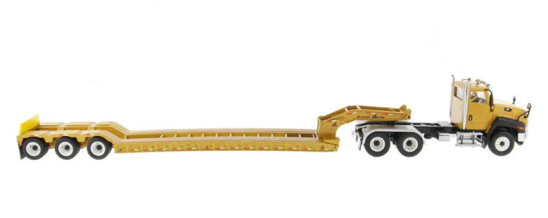 Load image into Gallery viewer, CAT - 1/50 - CT660 DAY CAB TRACTOR & XL 120 LOW-PROFILE HDG