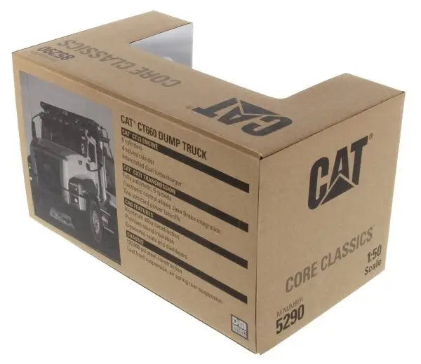 Load image into Gallery viewer, CAT - 1/50 - CT660 DUMP TRUCK - YELLOW CAB/BLACK - DIECAST