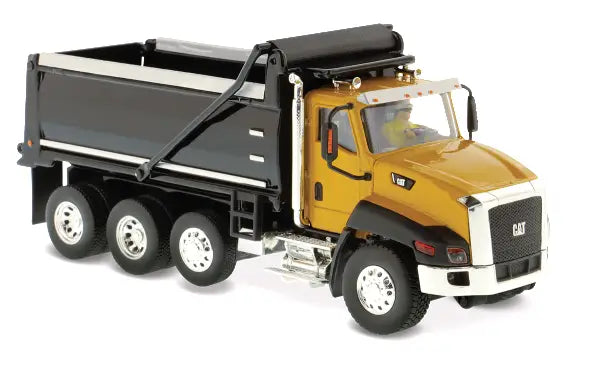Load image into Gallery viewer, CAT - 1/50 - CT660 DUMP TRUCK - YELLOW CAB/BLACK - DIECAST
