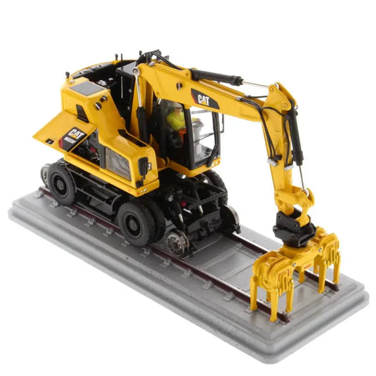 CAT - 1/50 - M323F RAILROAD WHEELED EXCAVATOR SAFETY YELLOW