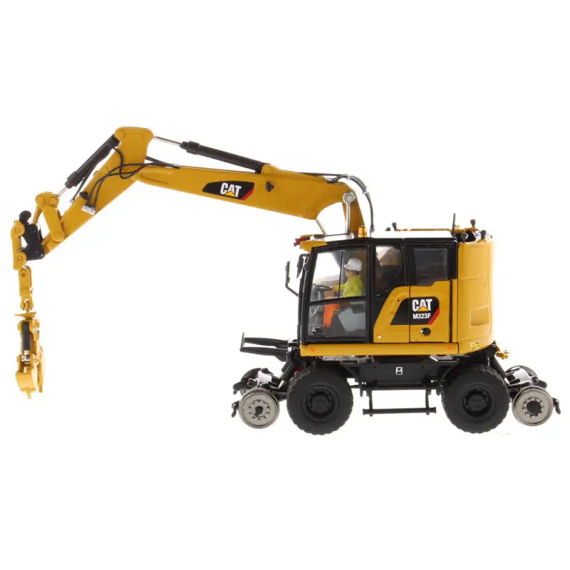 Load image into Gallery viewer, CAT - 1/50 - M323F RAILROAD WHEELED EXCAVATOR CAT YELLOW