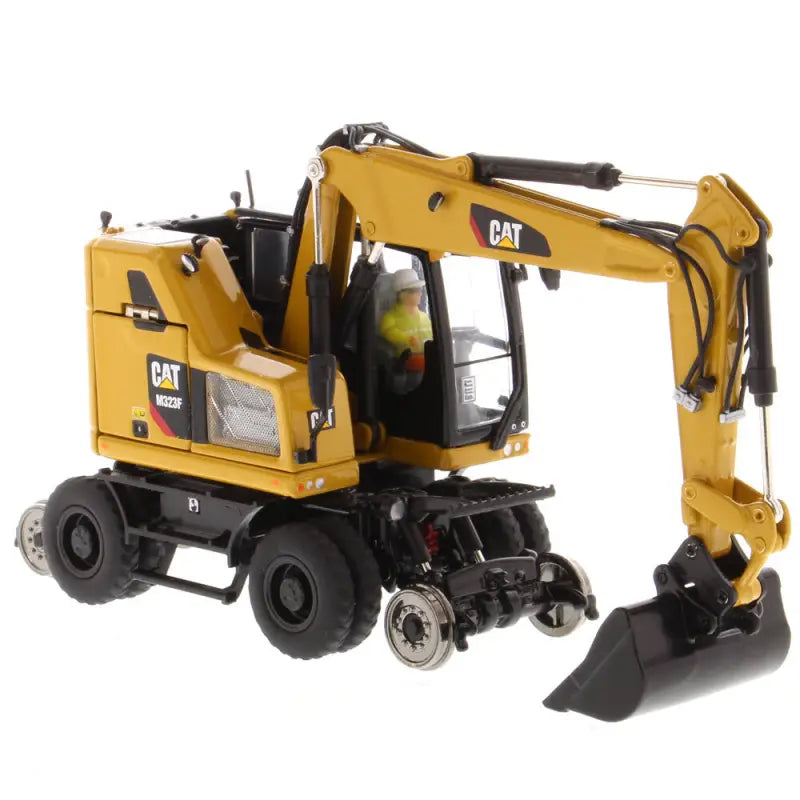 Chargez l'image dans la visionneuse de la galerie, CAT - 1/50 - M323F RAILROAD WHEELED EXCAVATOR YELLOW