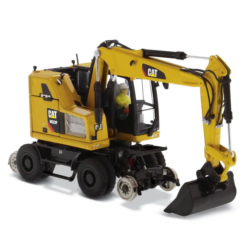 Chargez l'image dans la visionneuse de la galerie, CAT - 1/50 - M323F RAILROAD WHEELED EXCAVATOR YELLOW