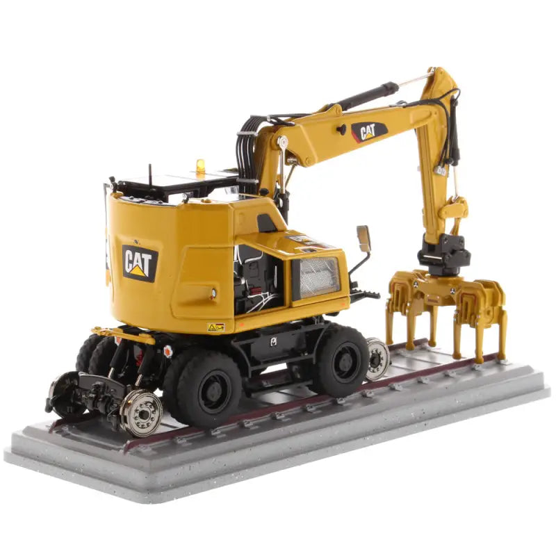 Load image into Gallery viewer, CAT - 1/50 - M323F RAILROAD WHEELED EXCAVATOR CAT YELLOW