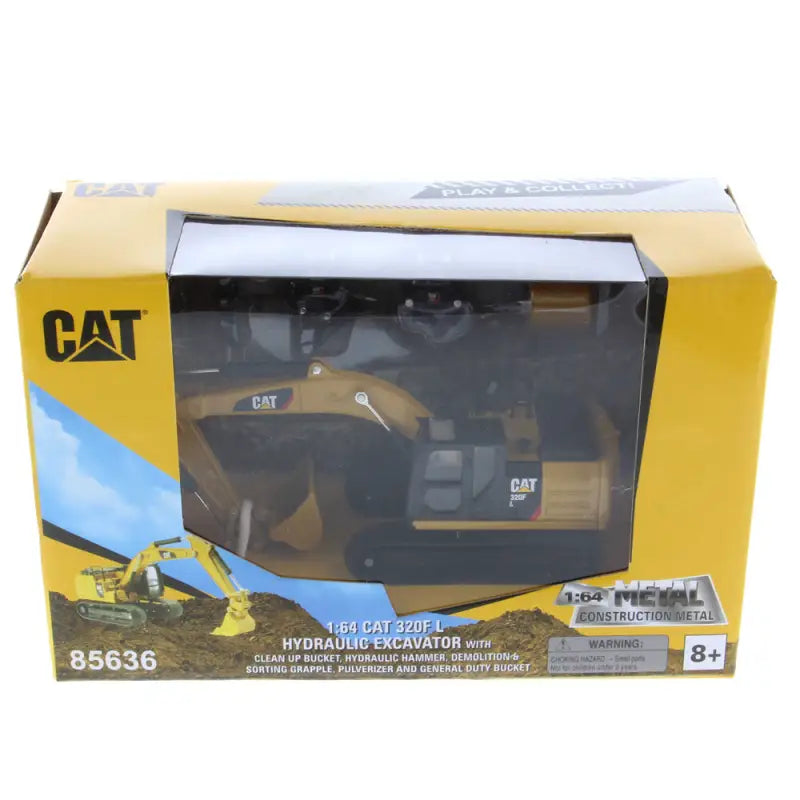 Chargez l'image dans la visionneuse de la galerie, CAT - 1/64 - 320F L HYDRAULIC EXCAVATOR WITH 5 NEW WORK