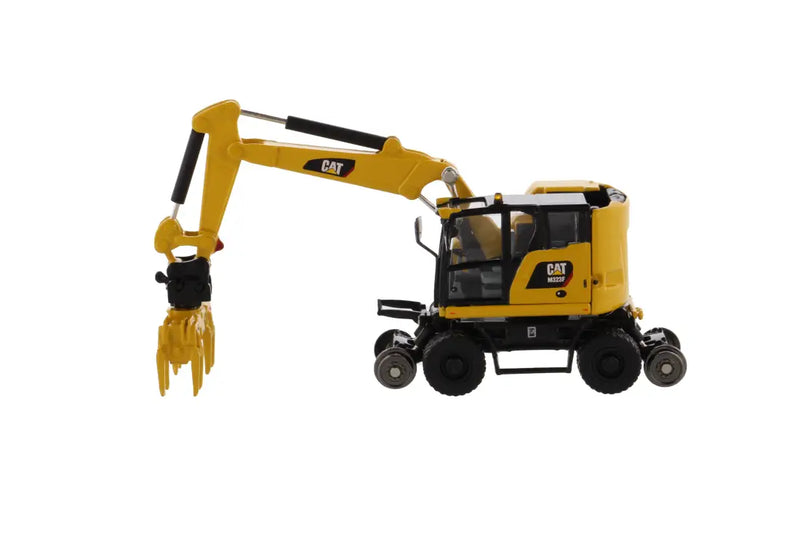 Chargez l'image dans la visionneuse de la galerie, CAT - 1/87 - M323F RAILROAD WHEELED EXCAVATOR SAFETY YELLOW