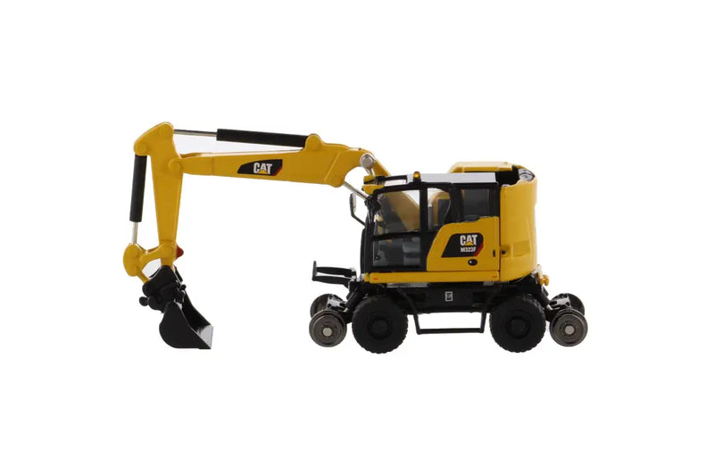 Chargez l'image dans la visionneuse de la galerie, CAT - 1/87 - M323F RAILROAD WHEELED EXCAVATOR SAFETY YELLOW