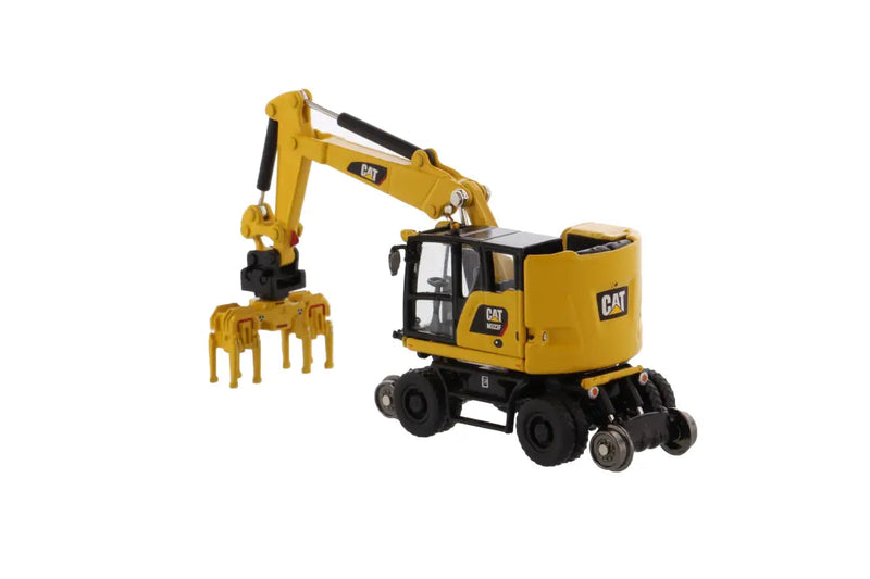 Chargez l'image dans la visionneuse de la galerie, CAT - 1/87 - M323F RAILROAD WHEELED EXCAVATOR SAFETY YELLOW