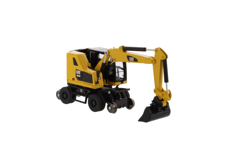 Chargez l'image dans la visionneuse de la galerie, CAT - 1/87 - M323F RAILROAD WHEELED EXCAVATOR SAFETY YELLOW