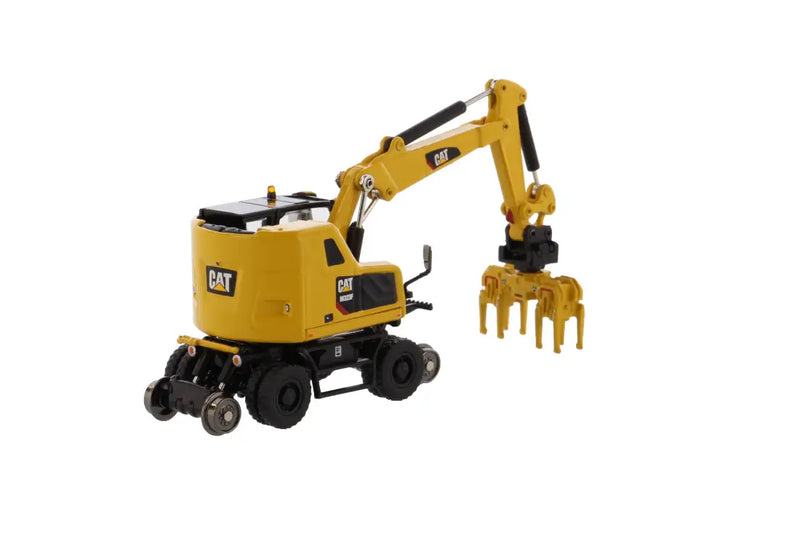 Chargez l'image dans la visionneuse de la galerie, CAT - 1/87 - M323F RAILROAD WHEELED EXCAVATOR SAFETY YELLOW