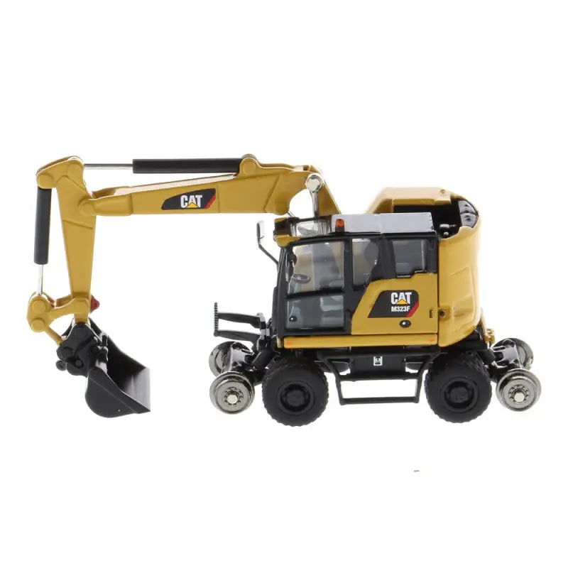 Chargez l'image dans la visionneuse de la galerie, CAT - 1/87 - M323F RAILROAD WHEELED EXCAVATOR YELLOW
