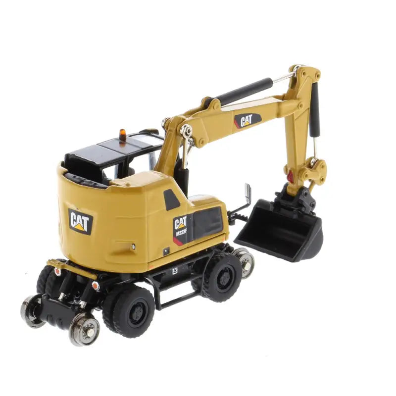 Chargez l'image dans la visionneuse de la galerie, CAT - 1/87 - M323F RAILROAD WHEELED EXCAVATOR YELLOW