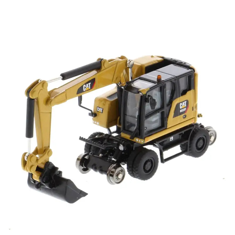 Chargez l'image dans la visionneuse de la galerie, CAT - 1/87 - M323F RAILROAD WHEELED EXCAVATOR YELLOW