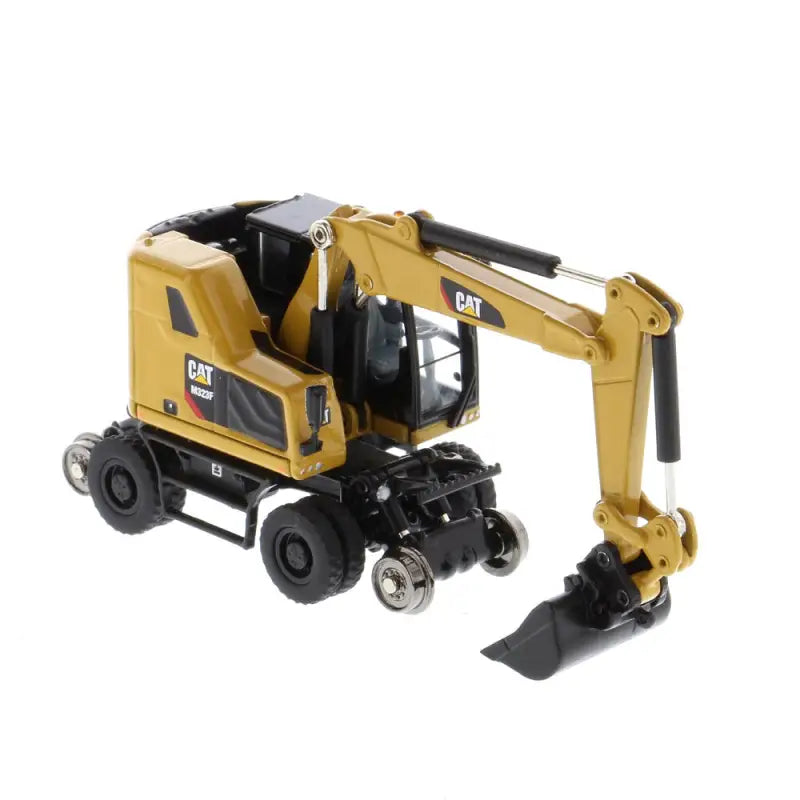 Chargez l'image dans la visionneuse de la galerie, CAT - 1/87 - M323F RAILROAD WHEELED EXCAVATOR YELLOW