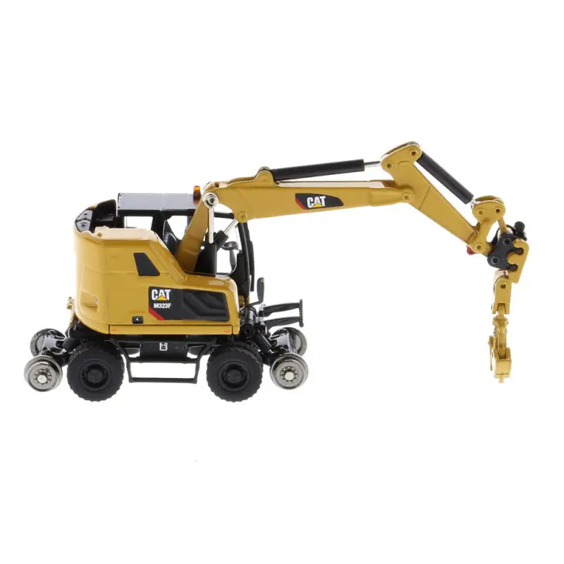 Chargez l'image dans la visionneuse de la galerie, CAT - 1/87 - M323F RAILROAD WHEELED EXCAVATOR YELLOW