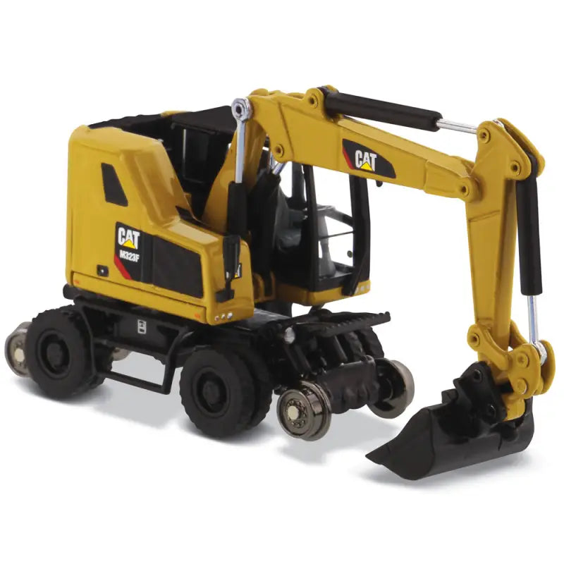 Chargez l'image dans la visionneuse de la galerie, CAT - 1/87 - M323F RAILROAD WHEELED EXCAVATOR CAT YELLOW
