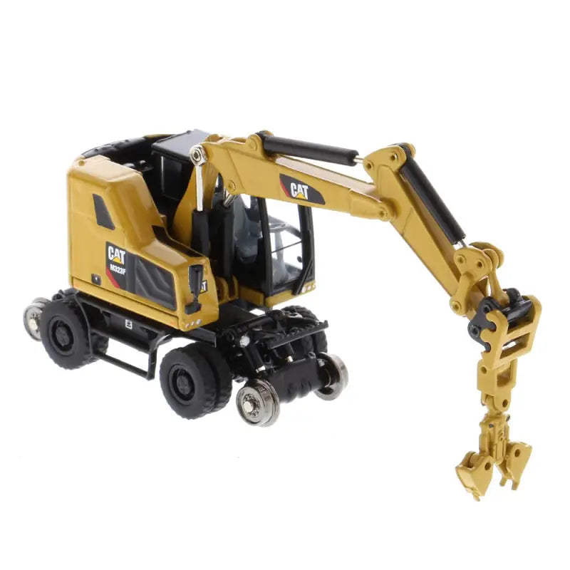 Chargez l'image dans la visionneuse de la galerie, CAT - 1/87 - M323F RAILROAD WHEELED EXCAVATOR YELLOW