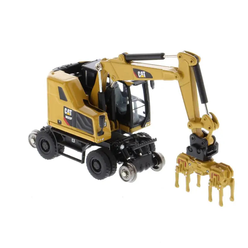 Chargez l'image dans la visionneuse de la galerie, CAT - 1/87 - M323F RAILROAD WHEELED EXCAVATOR YELLOW