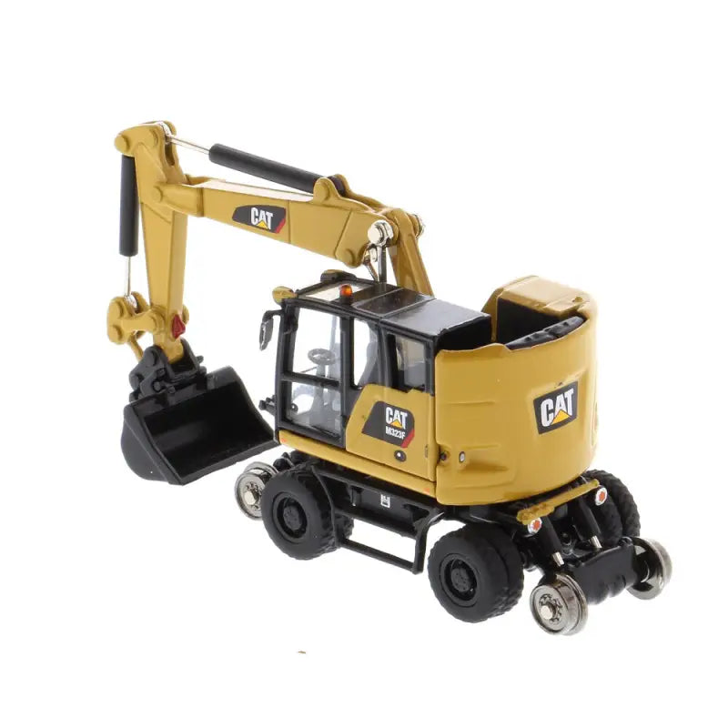 Chargez l'image dans la visionneuse de la galerie, CAT - 1/87 - M323F RAILROAD WHEELED EXCAVATOR YELLOW