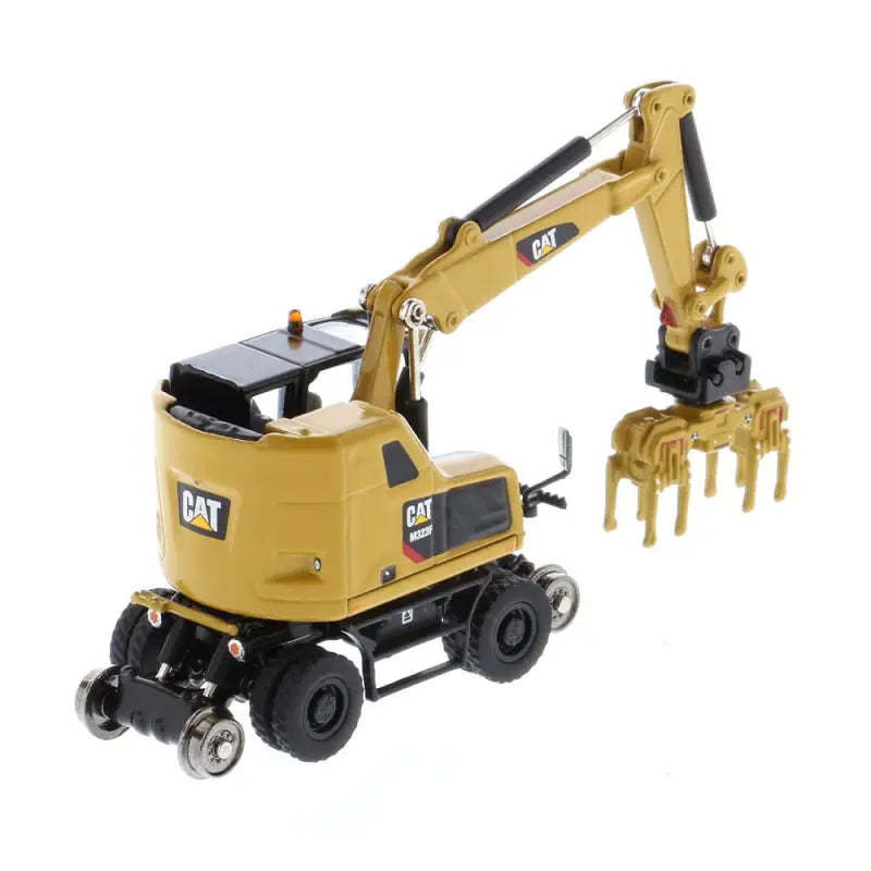 Chargez l'image dans la visionneuse de la galerie, CAT - 1/87 - M323F RAILROAD WHEELED EXCAVATOR YELLOW