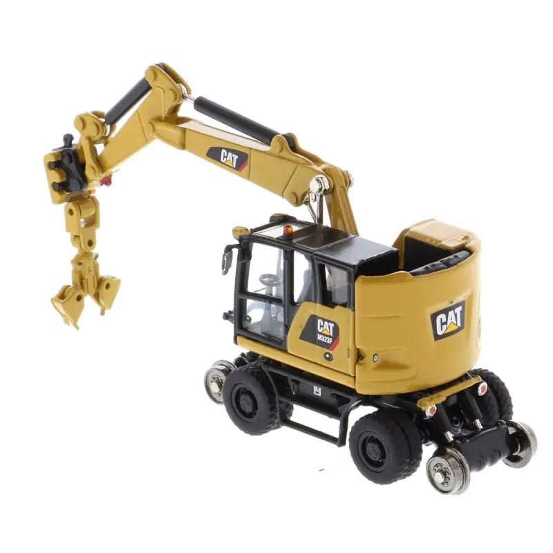Chargez l'image dans la visionneuse de la galerie, CAT - 1/87 - M323F RAILROAD WHEELED EXCAVATOR YELLOW
