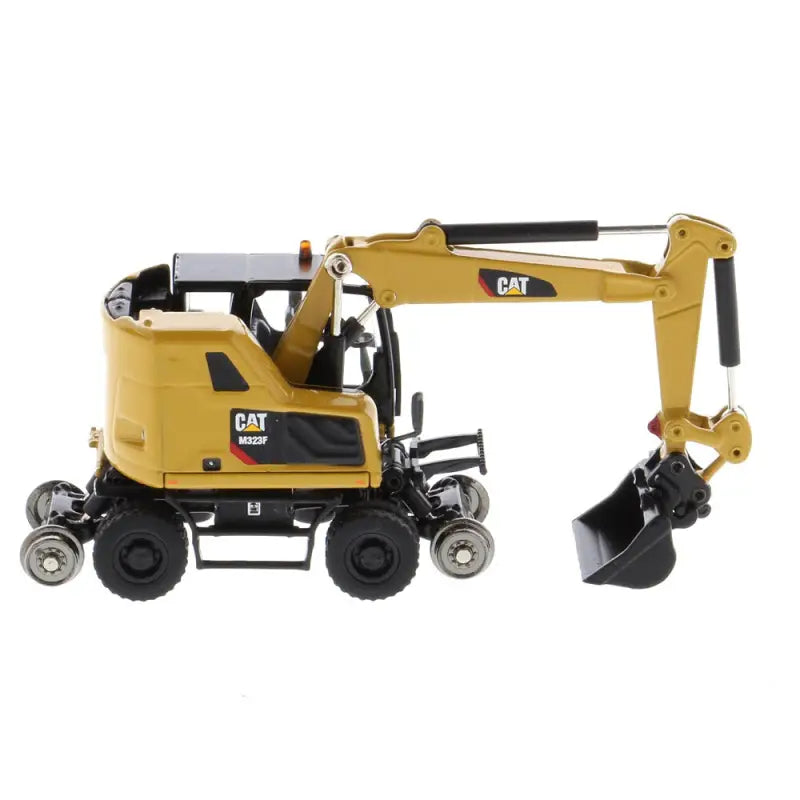 Chargez l'image dans la visionneuse de la galerie, CAT - 1/87 - M323F RAILROAD WHEELED EXCAVATOR YELLOW
