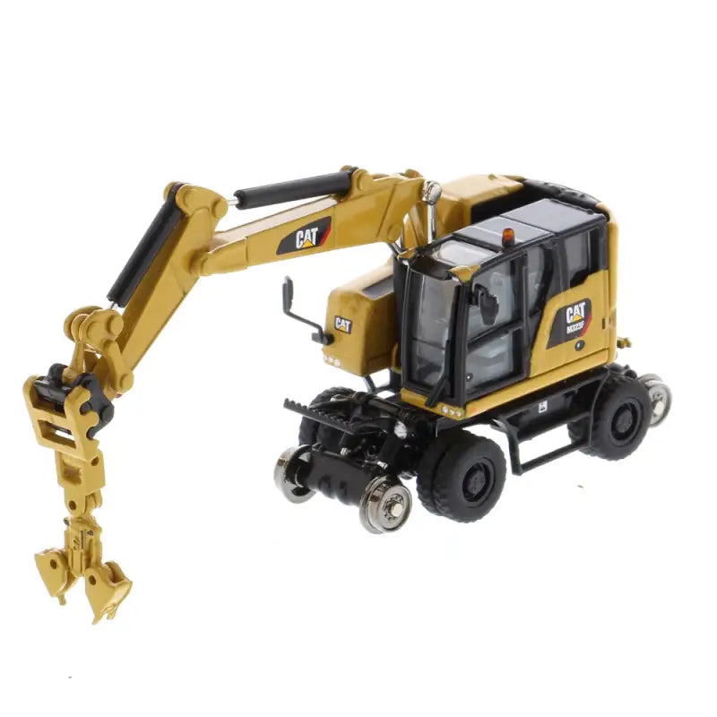 Chargez l'image dans la visionneuse de la galerie, CAT - 1/87 - M323F RAILROAD WHEELED EXCAVATOR CAT YELLOW