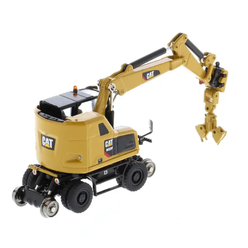 Chargez l'image dans la visionneuse de la galerie, CAT - 1/87 - M323F RAILROAD WHEELED EXCAVATOR YELLOW