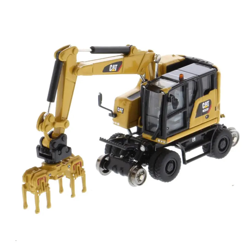 Chargez l'image dans la visionneuse de la galerie, CAT - 1/87 - M323F RAILROAD WHEELED EXCAVATOR YELLOW