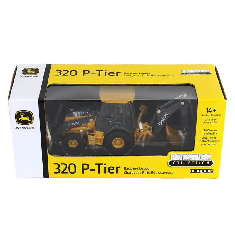 Load image into Gallery viewer, DEERE JOHN - 1/50 - 320 P-TIER BACKHOE LOADER - DIECAST