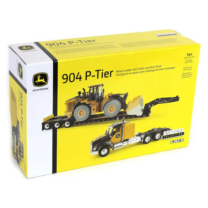 Load image into Gallery viewer, DEERE JOHN - 1/50 - 904 P-TIER WHEEL LOADER W/SEMI KW T880