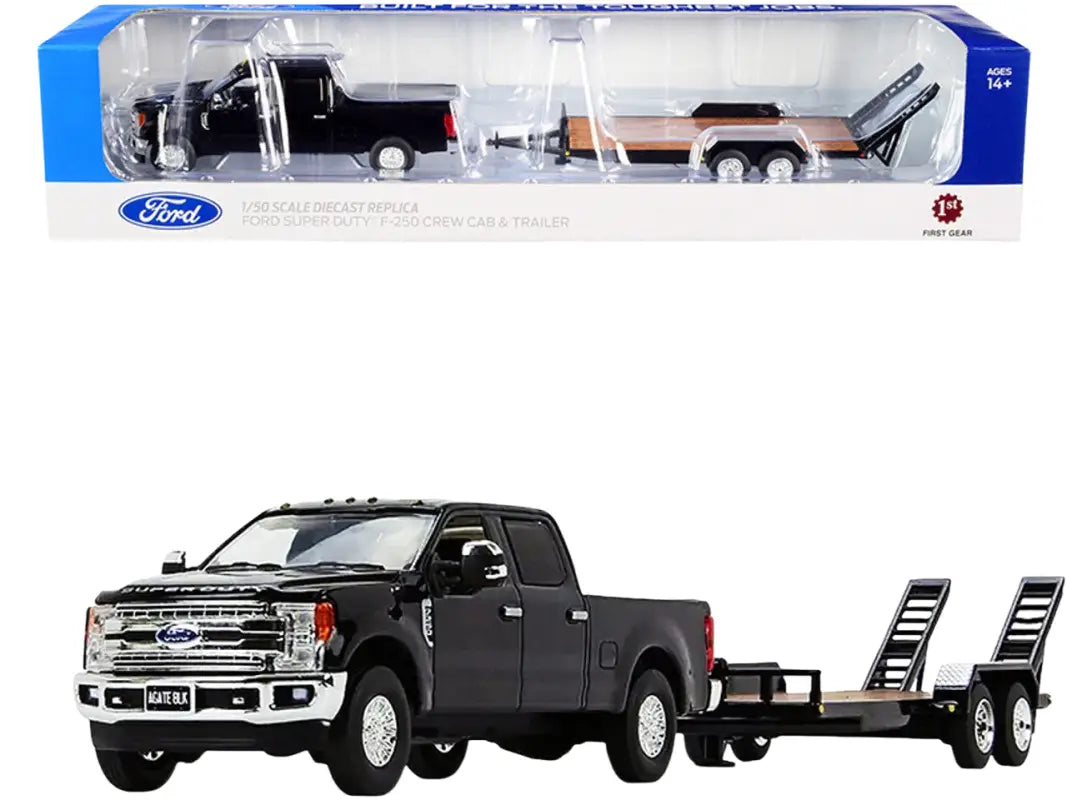 1/50 Ford F-250 Super Duty Pickup Truck Diecast Trailer