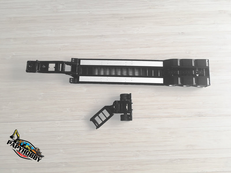 Load image into Gallery viewer, HDG - 1/50 - XL 120 LOW-PROFILE TRAILER WITH BOOSTER SINGLE