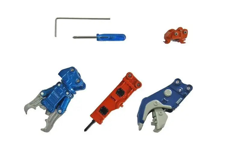 Chargez l'image dans la visionneuse de la galerie, HITACHI - 1/50 - 20+ TON ATTACHMENT SET (4 TOOLS) - DIECAST