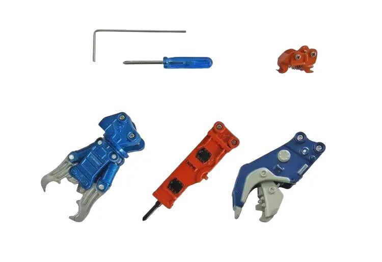 Chargez l'image dans la visionneuse de la galerie, HITACHI - 1/50 - 20+ TON ATTACHMENT SET (4 TOOLS) - DIECAST