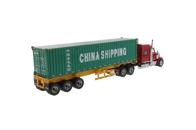Load image into Gallery viewer, INTERNATIONAL - 1/50 - LONESTAR DAY CAB - SKELETON TRAILER/