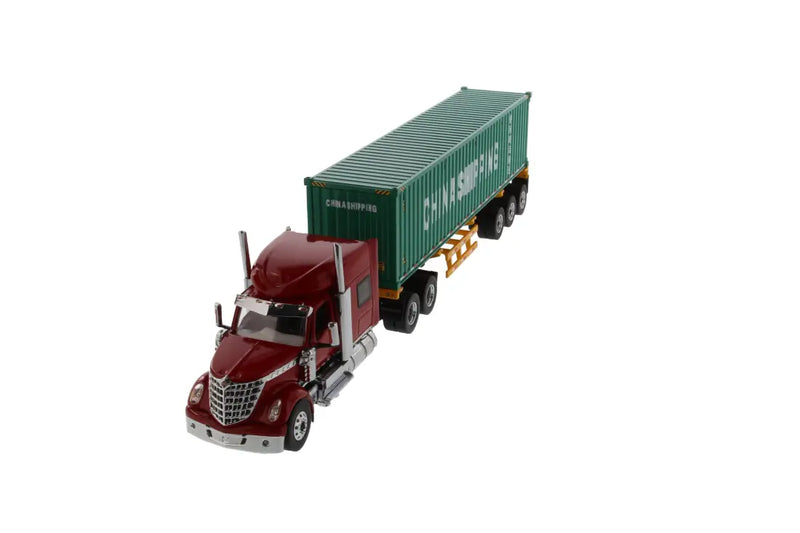 Load image into Gallery viewer, INTERNATIONAL - 1/50 - LONESTAR DAY CAB - SKELETON TRAILER/