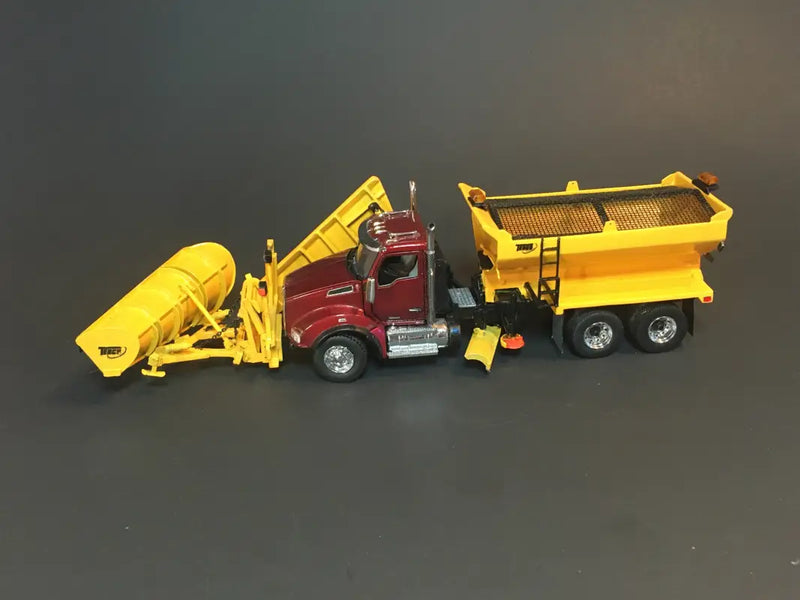 Load image into Gallery viewer, KENWORTH - 1/50 - T880 (RED WINE) TENCO 2023 SNOW EQUIPPED
