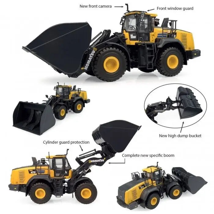 Chargez l'image dans la visionneuse de la galerie, KOMATSU - 1/50 - WA475-10 W/ HIGH DUMP BUCKET - DIECAST