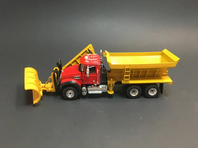 Load image into Gallery viewer, MACK - 1/50 - MACK GRANITE (RED) 10 WHEELERS SNOW EQUIPPED